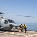 USS Robert Smalls (CG 62) Conducts HIFR with HSM-77 SaberHawks