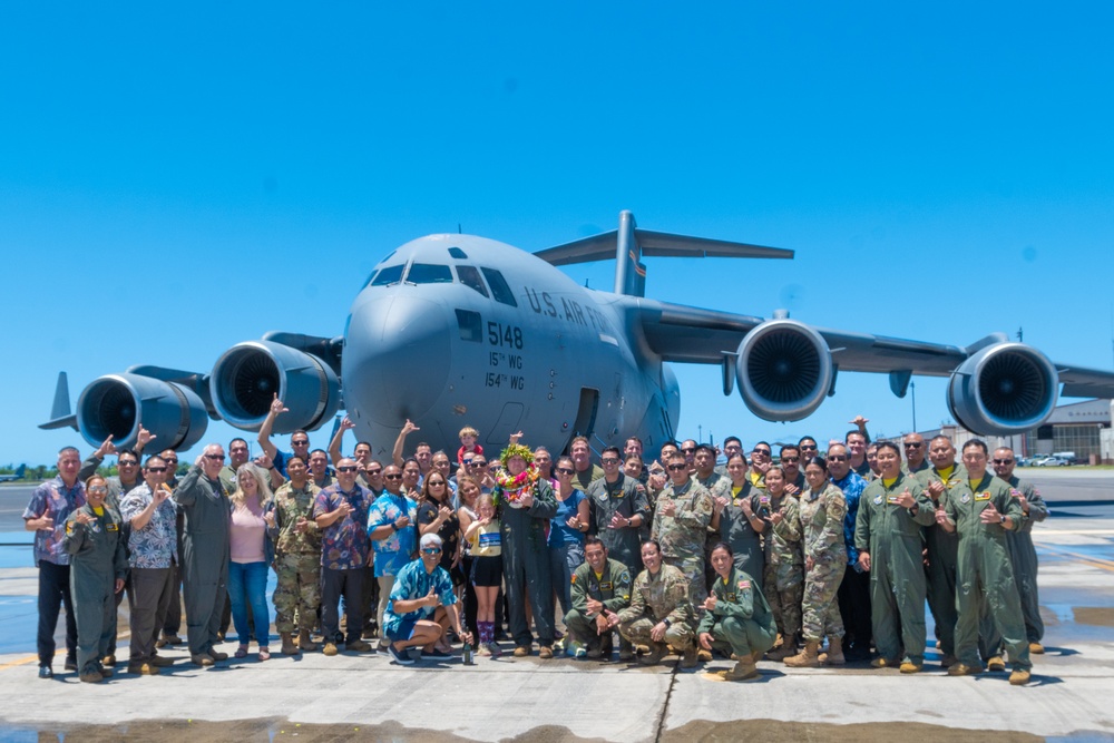 Sky-High Finale: Lt. Col. Anthony Davis, Airlift Pilot, Concludes Distinguished Career