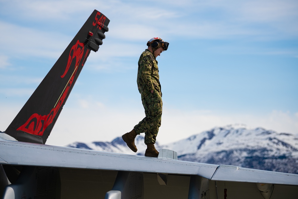 VAQ 132 Prepares to Take Flight during Northern Edge 23-1