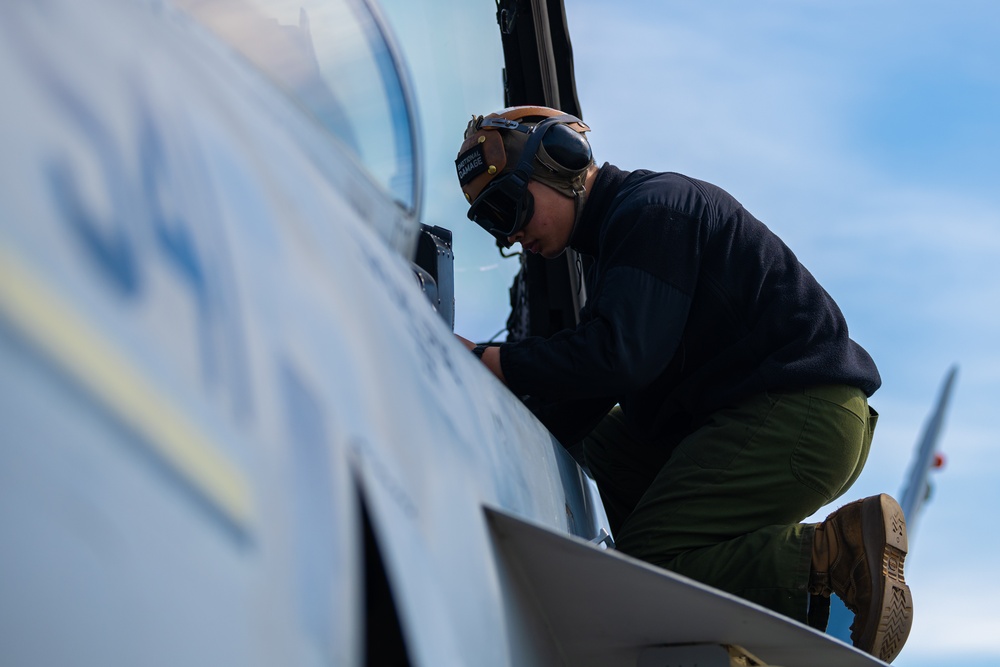 VAQ 132 Prepares to Take Flight during Northern Edge 23-1