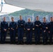 Cadets on USCGC Eagle stand in line for chow