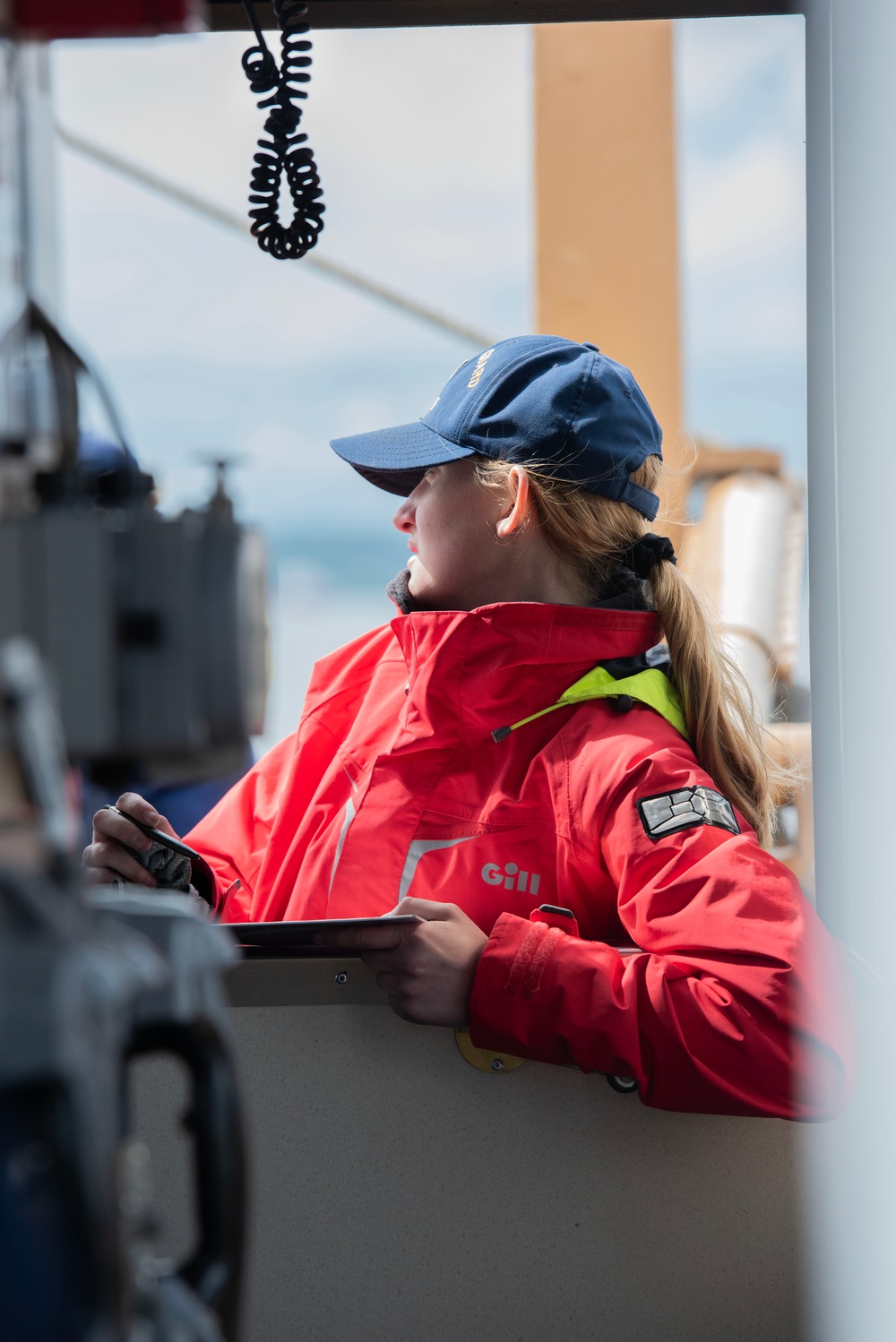 Coast Guard Cadet aboard USCGC Eagle provides navigation support