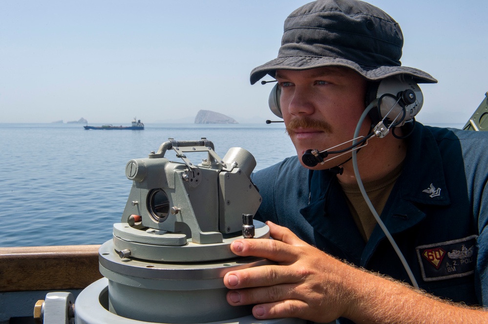 USS Paul Hamilton Strait of Hormuz Transit