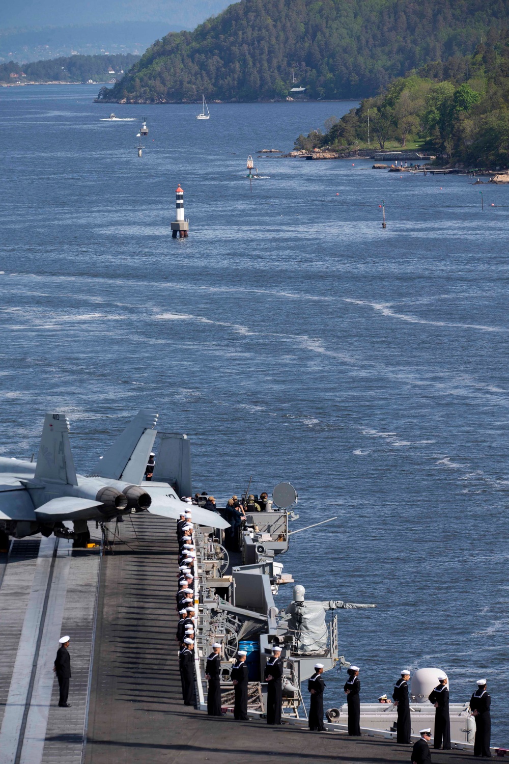 USS Gerald R. Ford Pulls into Oslo, Norway