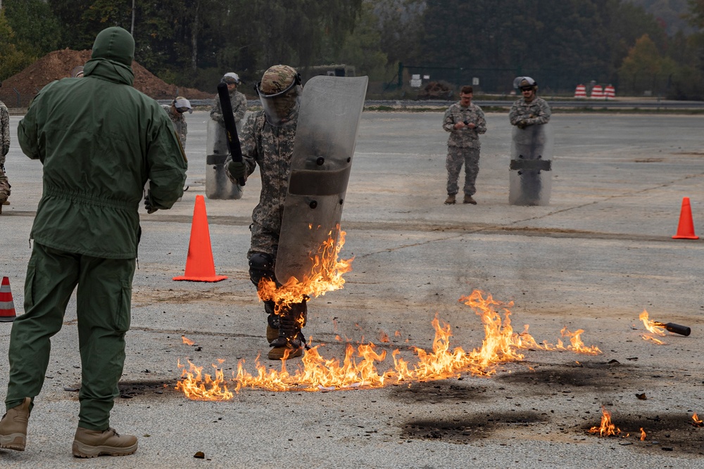 Task Force Nighthawk conduct fire phobia training