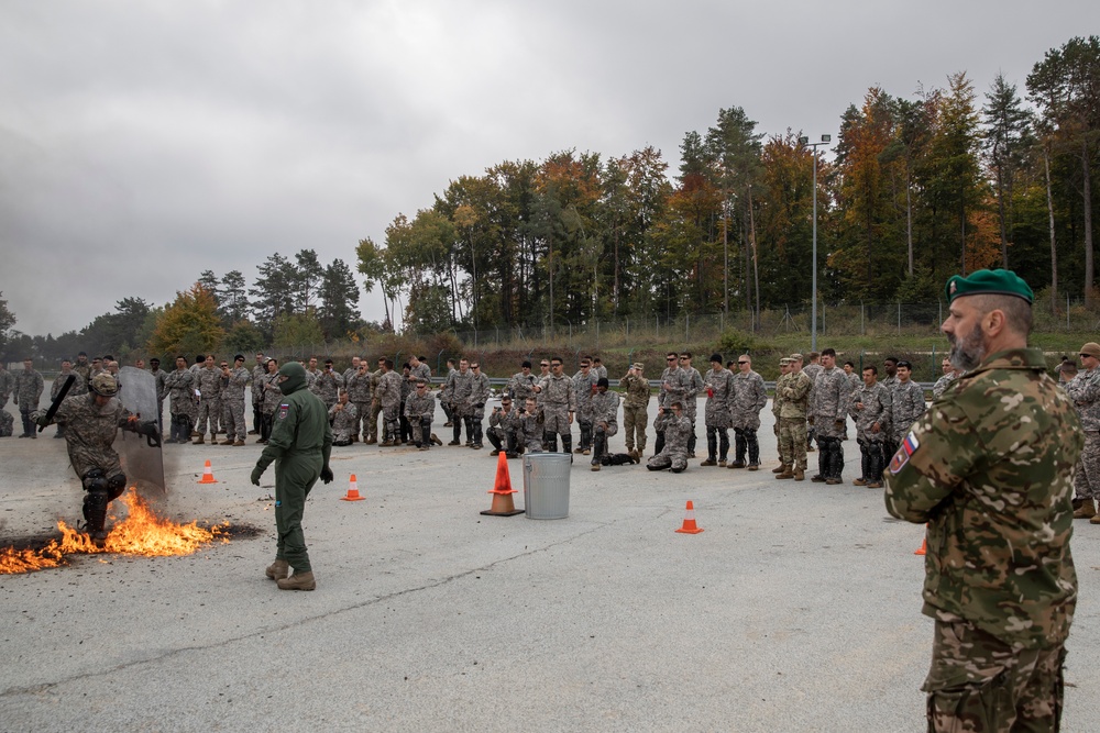 Task Force Nighthawk conduct fire phobia training
