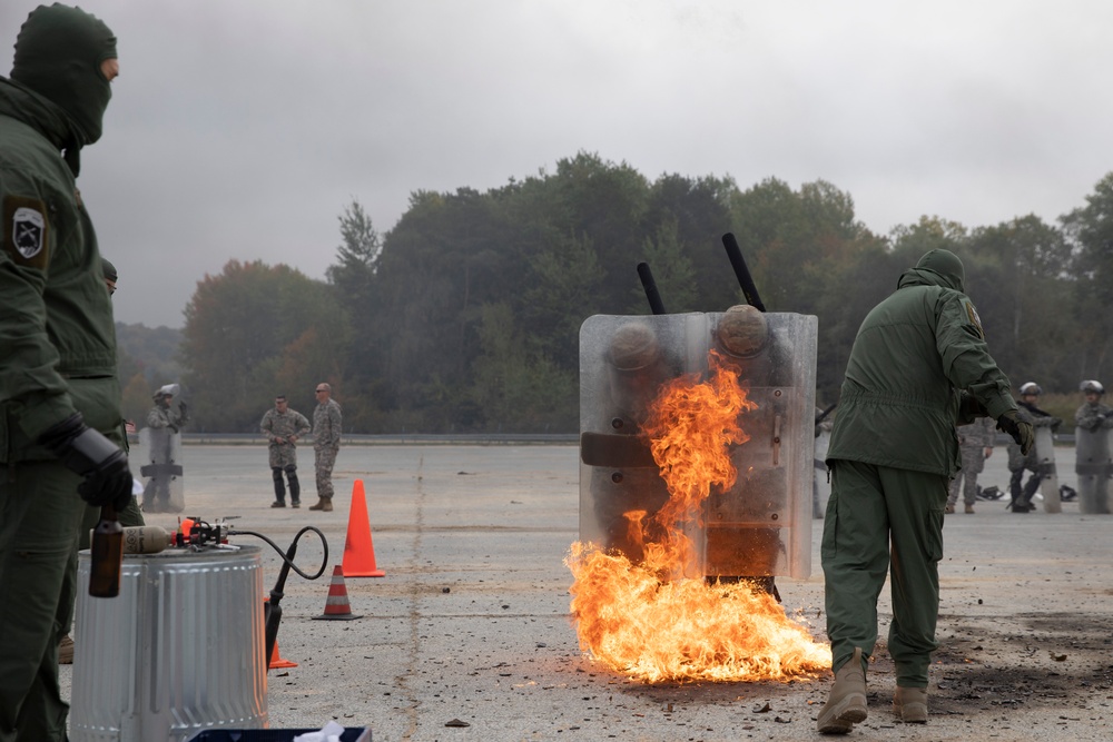 Task Force Nighthawk conduct fire phobia training