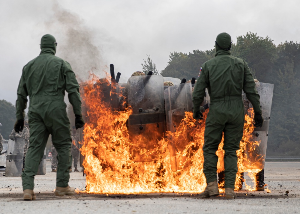 Task Force Nighthawk conduct fire phobia training