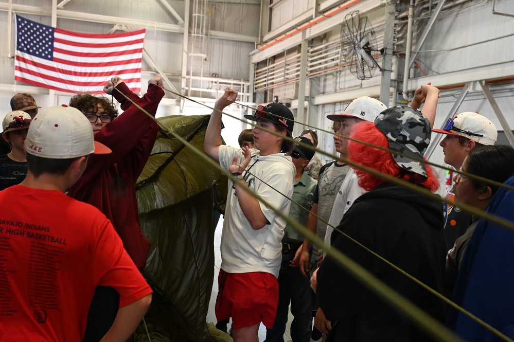 Navajo students have ‘a moment of science’ with 97 AMW AIM Wing program