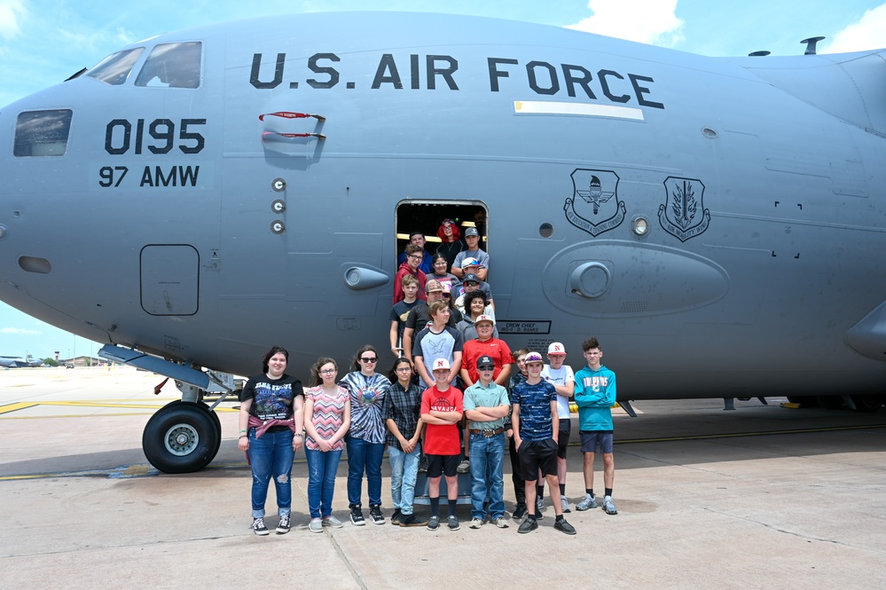 Navajo students have ‘a moment of science’ with 97 AMW AIM Wing program