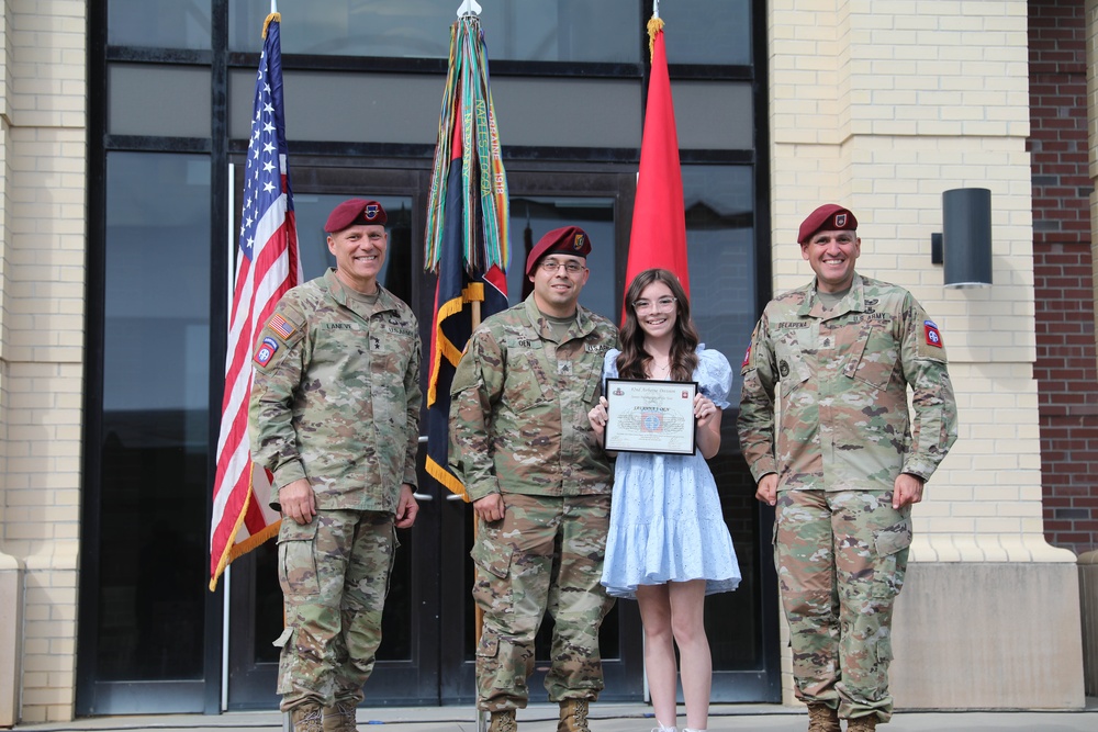 All American Week Junior Paratrooper of the Year 2023