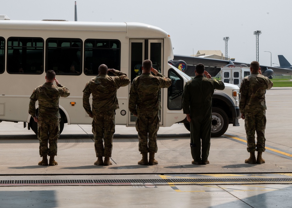 8th Air Force leadership visits Minot AFB