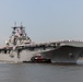 USS Wasp (LHD 1) Arrives in NYC for Fleet Week 2023