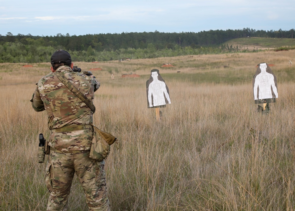 3rd Special Forces Group (Airborne) execute a marksmanship range during Southern Strike