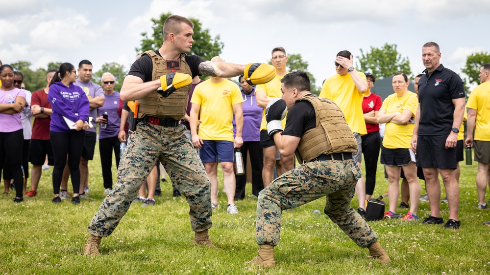 Manpower and Reserve Affairs; Manpower Management Division conducts a field meet on Marine Corps Base Quantico