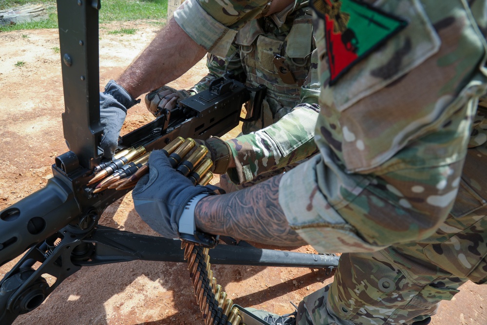 3rd Special Forces Group (Airborne) run a marksmanship range during Southern Strike