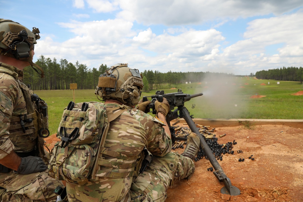 3rd Special Forces Group (Airborne) run a marksmanship range during Southern Strike