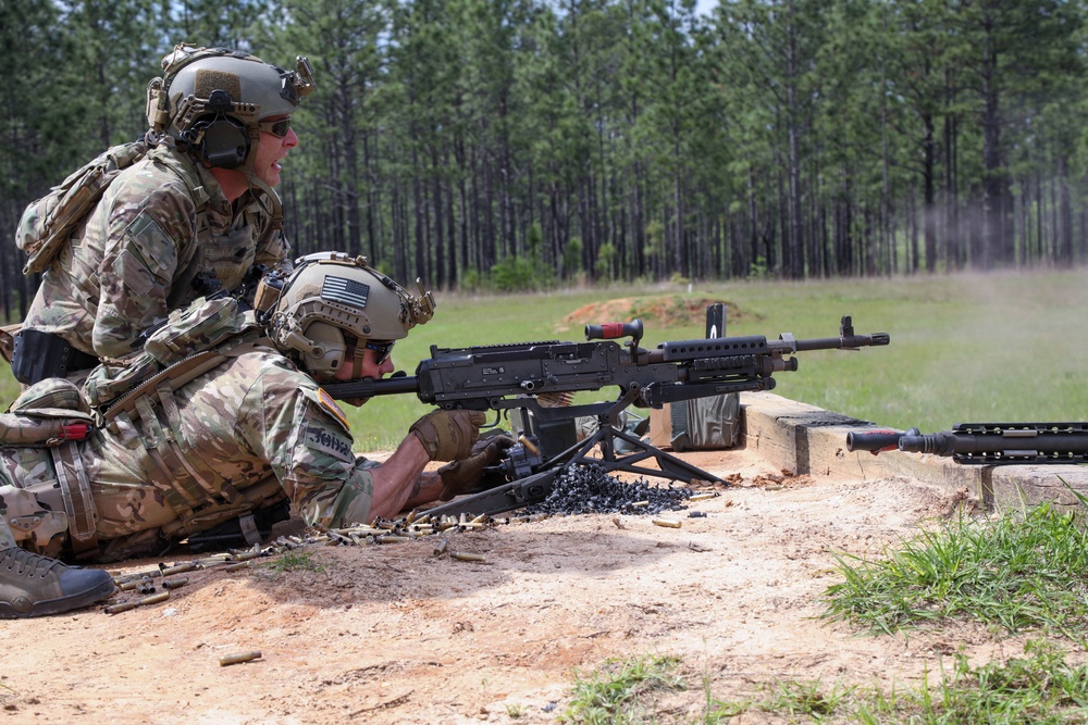 3rd Special Forces Group (Airborne) run a marksmanship range during Southern Strike