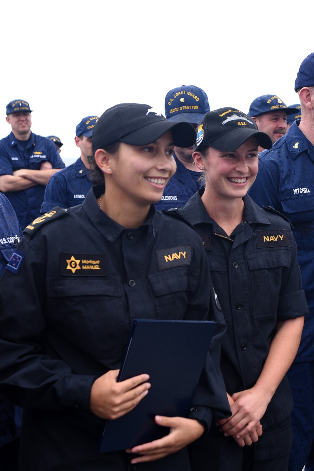 U.S. Coast Guard Cutter Stratton welcomes New Zealand Navy Sailors aboard for Western Pacific Patrol