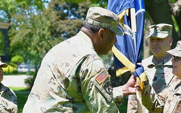 ASC-ARE conducts change of command on banks of Mississippi River