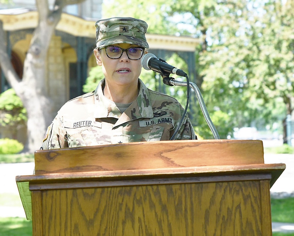 ASC-ARE conducts change of command on banks of Mississippi River