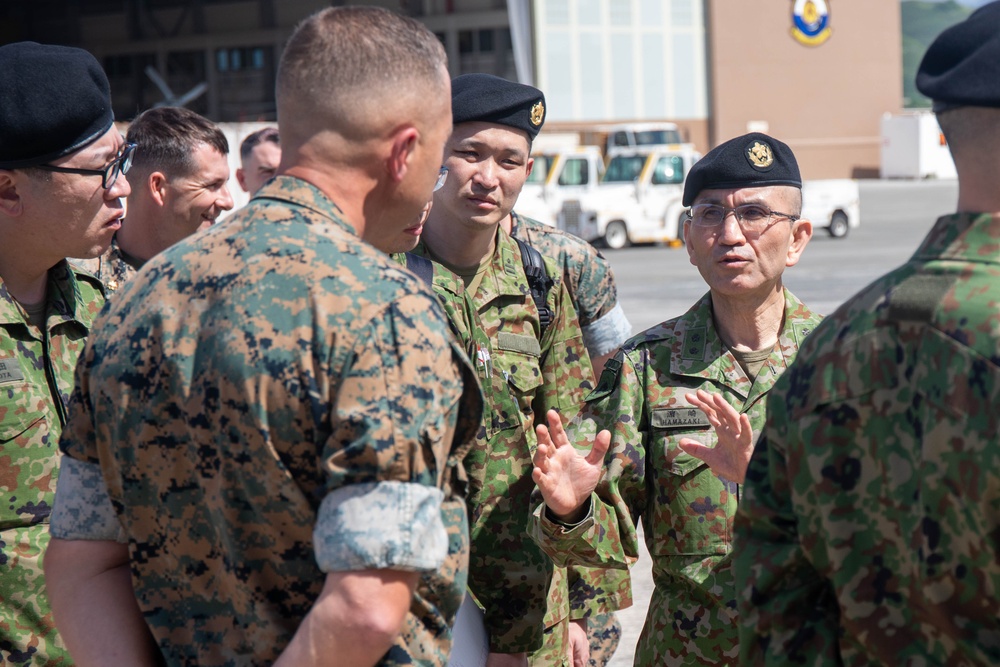 Japanese Ground Self Defense Force Visits VMU-3