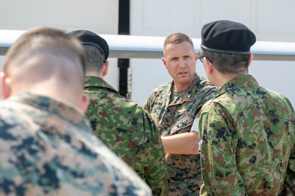 Japanese Ground Self Defense Force Visits VMU-3