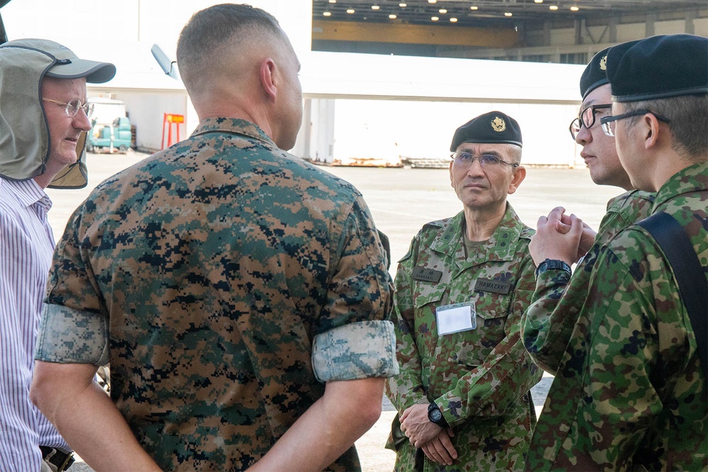 Japanese Ground Self Defense Force Visits VMU-3