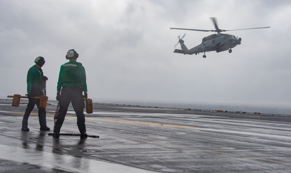 USS Ronald Reagan (CVN 76) conducts flight operations