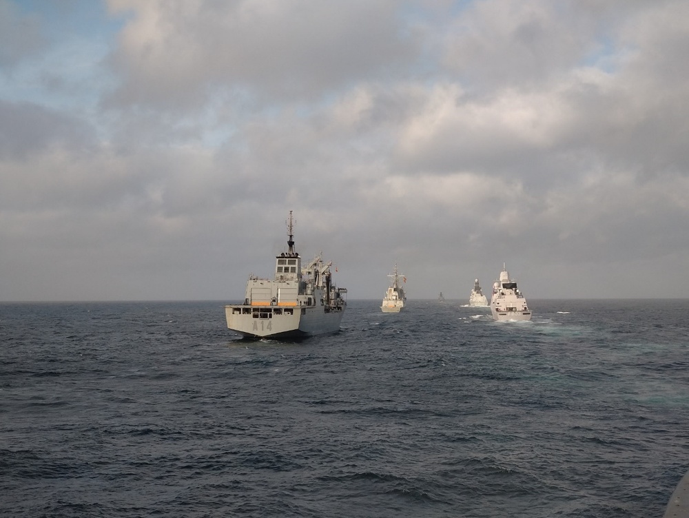 Allies conduct SAILPAST during exercise Formidable Shield 2023