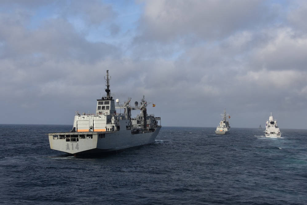 Allies conduct SAILPAST during exercise Formidable Shield 2023