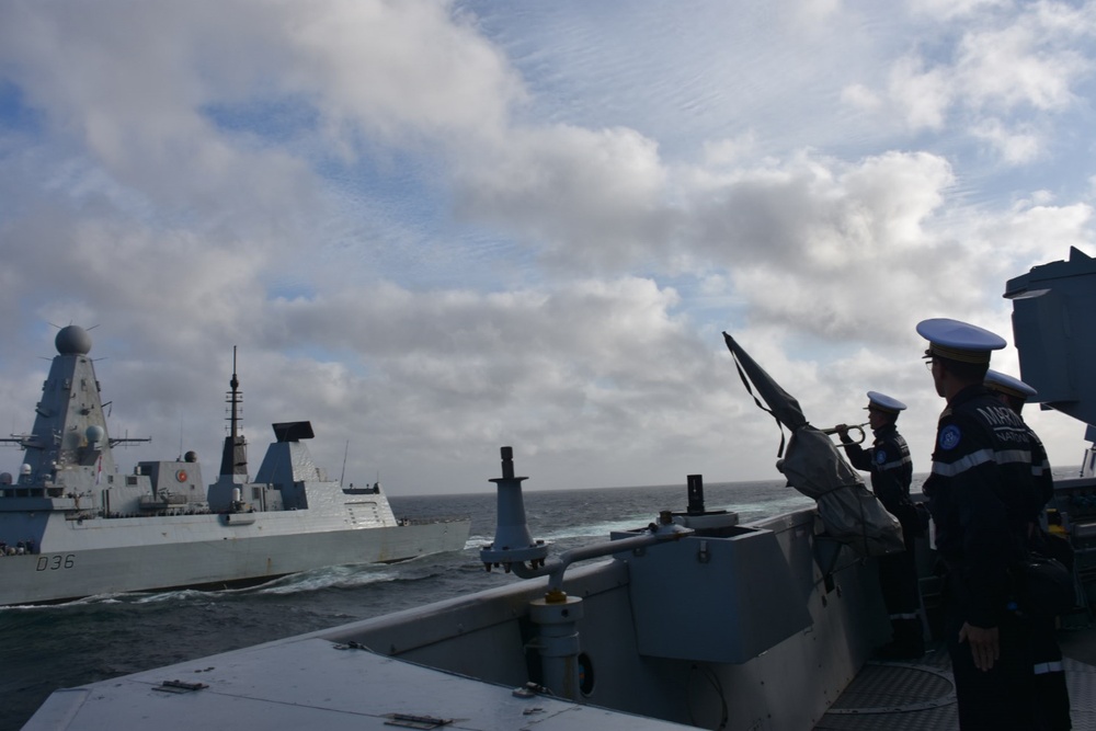 Allies conduct SAILPAST during exercise Formidable Shield 2023