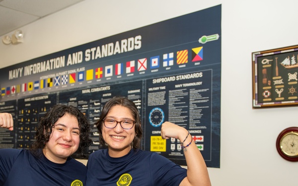 Twin Sisters Join Navy Together