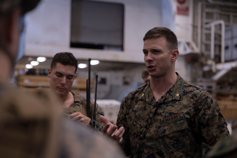 MARINES CONDUCT OPERATIONS ON USS BATAAN