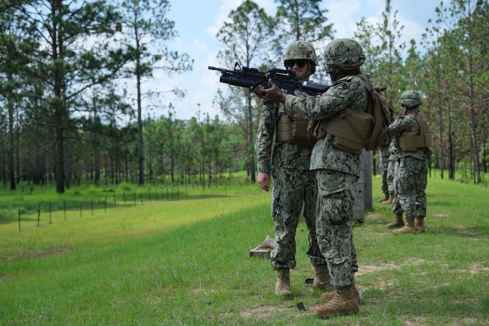 NMCB 11 Seabees Qualify with M203A1 Grenade Launcher