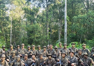Marines with 1/2 participate in Suriname Jungle Training