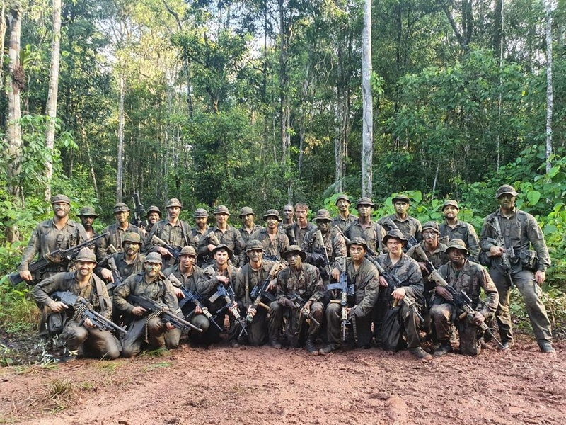 Marines with 1/2 participate in Suriname Jungle Training