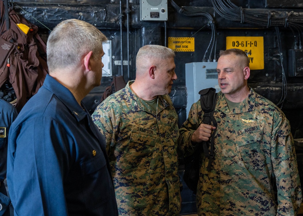 N95, OSD CAPE, and OSD Policy visit USS Bataan