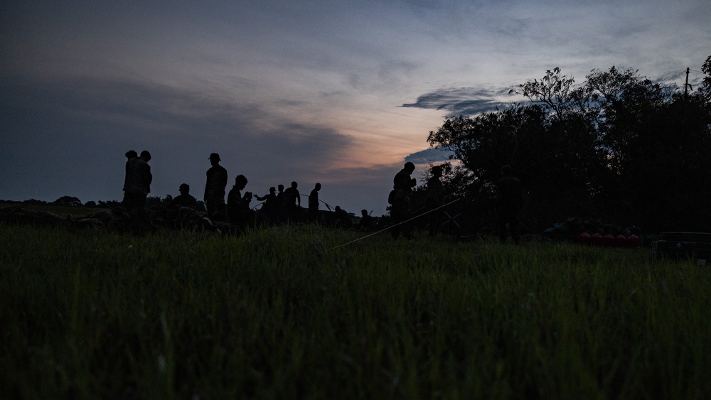 U.S. Marines conduct a joint, bilateral littoral air campaign