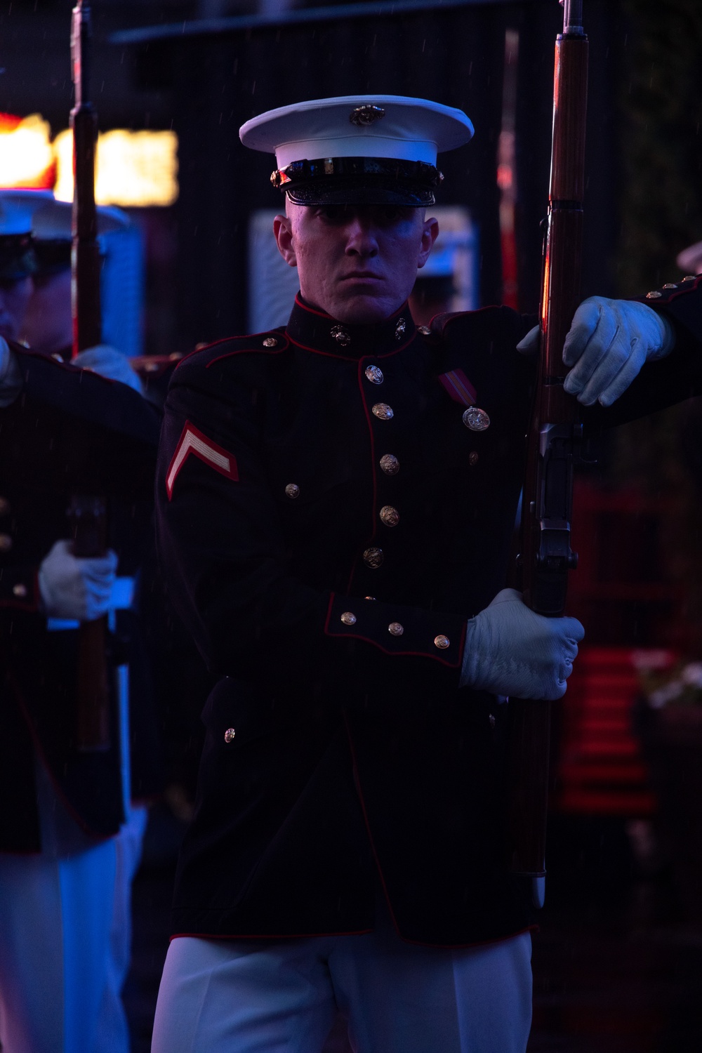 Marine Corps Silent Drill Platoon Performs at Times Square