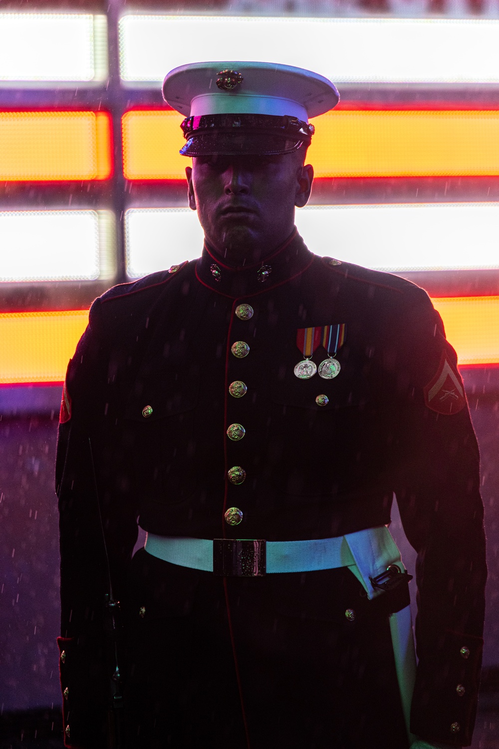 Marine Corps Silent Drill Platoon Performs at Times Square