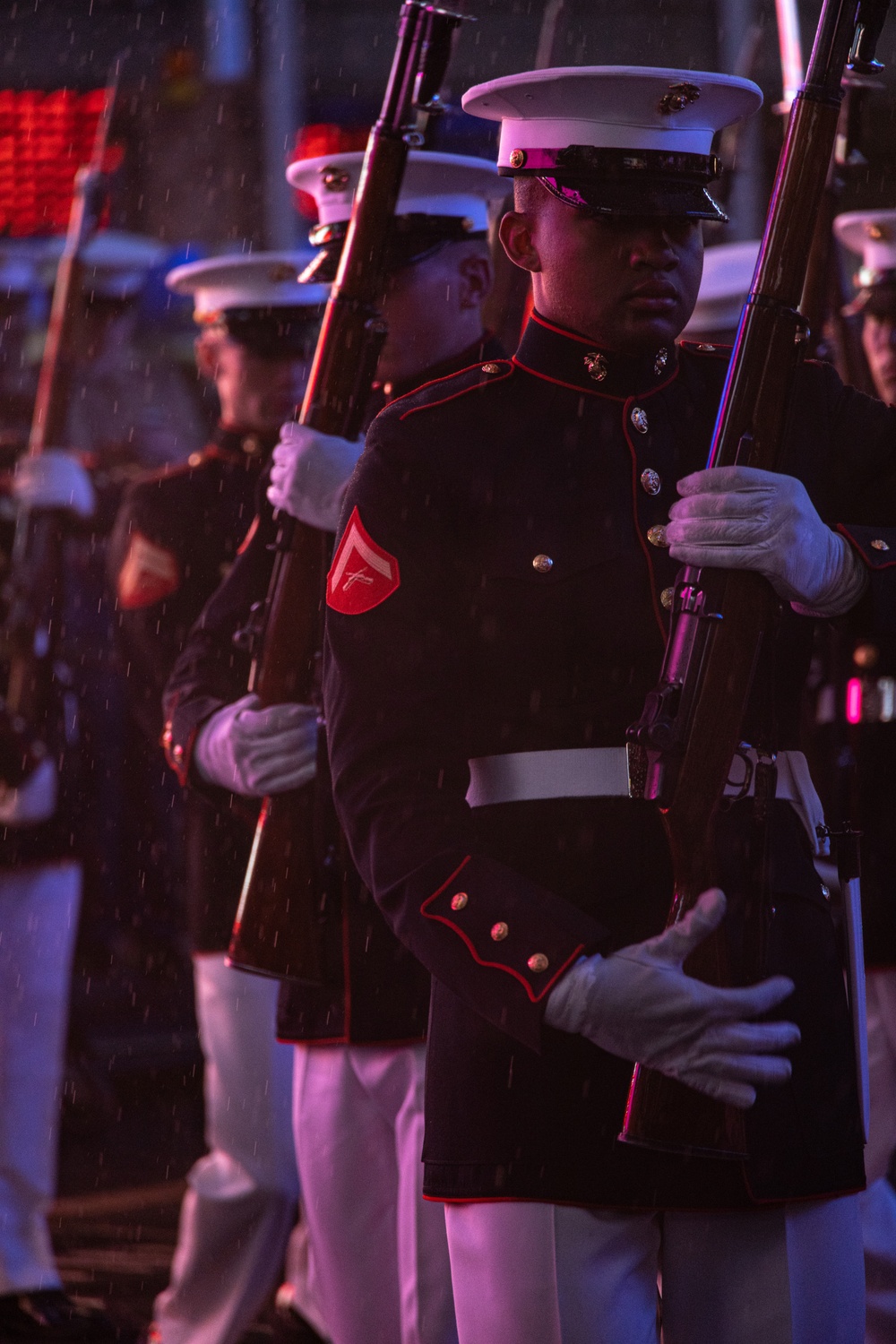 Marine Corps Silent Drill Platoon Performs at Times Square