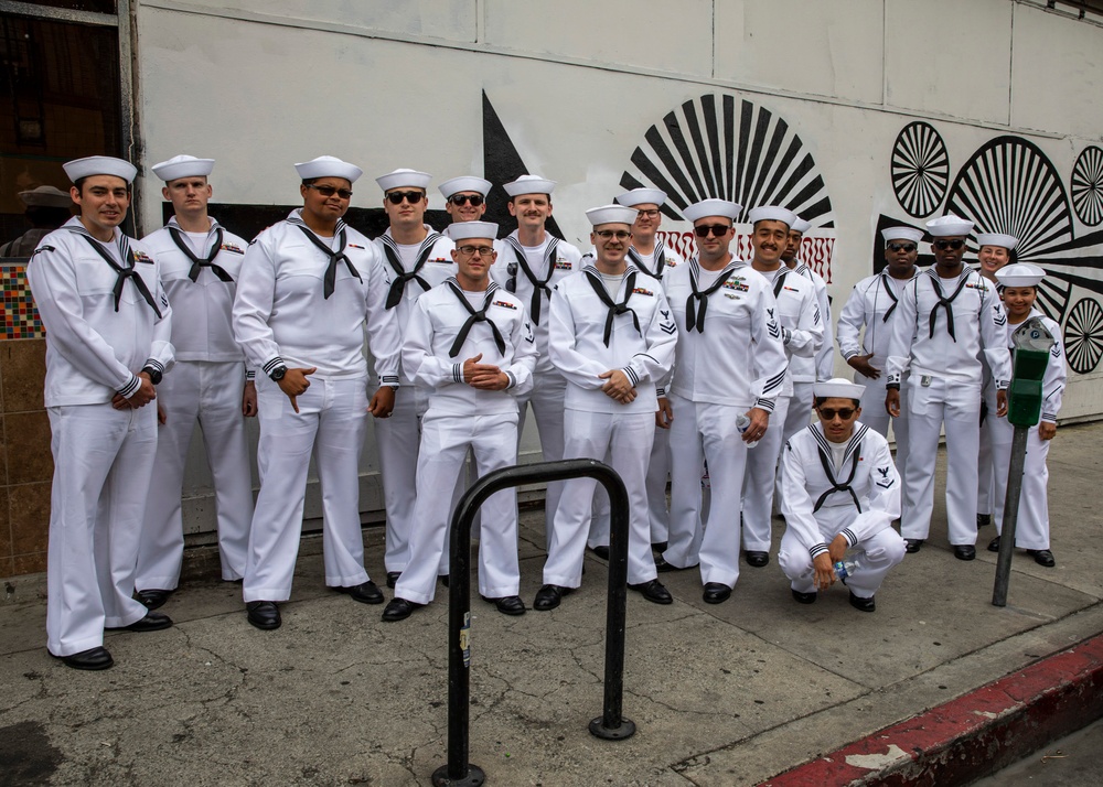 Sailors participate in the Los Angeles Navy fleet week