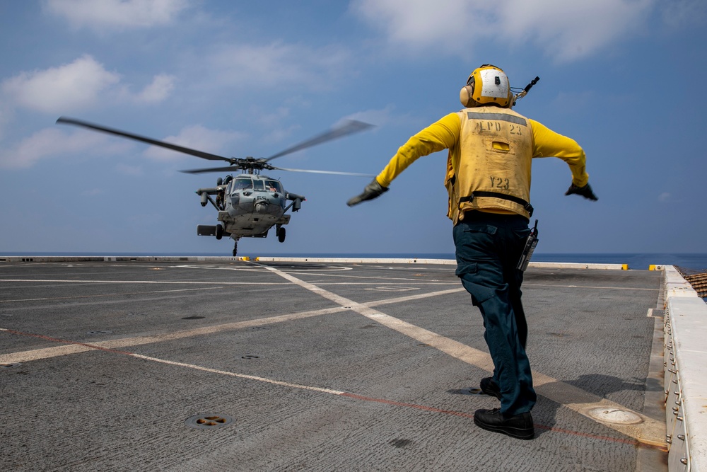 USS Anchorage Flight Operations