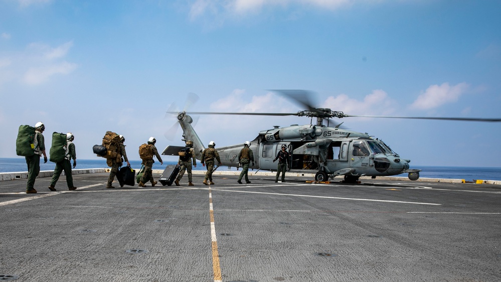 USS Anchorage Flight Operations