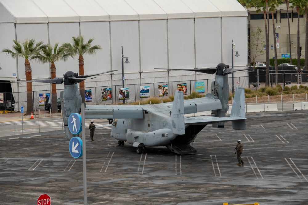 MV-22B Arrives For Los Angeles Fleet Week 2023