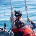 USCGC Eagle crew members conduct small boat operations