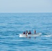 USCGC Eagle crew members conduct small boat operations