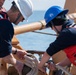 USCGC Eagle crew members conduct small boat operations