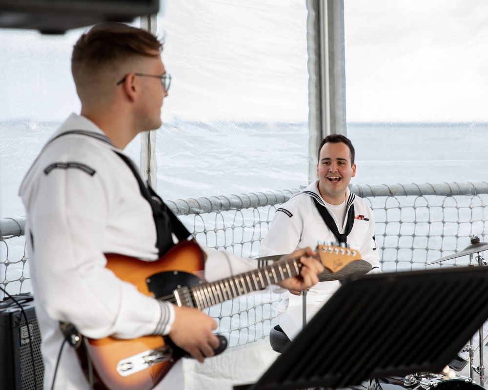 USS Princeton Hosts Navy Reception